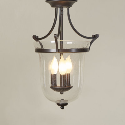 Glass Semi Flush Mount