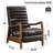 Mudassar Leather Match Manual Recliner -1398059460