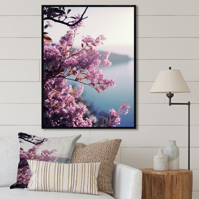 Lilas au bord de la mer - lilas, décoration murale
