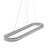 Chevron Linear Island Pendant - Brushed Nickel