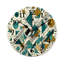 Horloge murale 12 po x 12 po Mid-Century