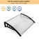 39.8'' W x 9.84'' D Polycarbonate Cover Convex Window Awning