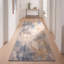 Tapis Cove moderne à poils courts, style aquarelle abstraite, bleu, gris, or, crème, ivoire, lavable à la machine, antidérapant, pour l'intérieur et l'extérieur, adapté aux animaux domestiques, idéal pour le salon, la chambre, la salle à manger, l'entrée, le couloir ou le bureau.-158129125