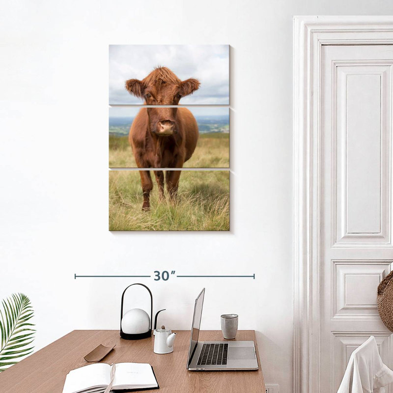 Vache de campagne anglaise brun Brampt, H 32 po x l 20 po