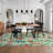 Area Rug for Living Room, Floral Washable Rugs, Low Pile, Soft Non-slip Vintage Carpet for Bedroom, Kitchen, Dining Room, Office-1667266369
