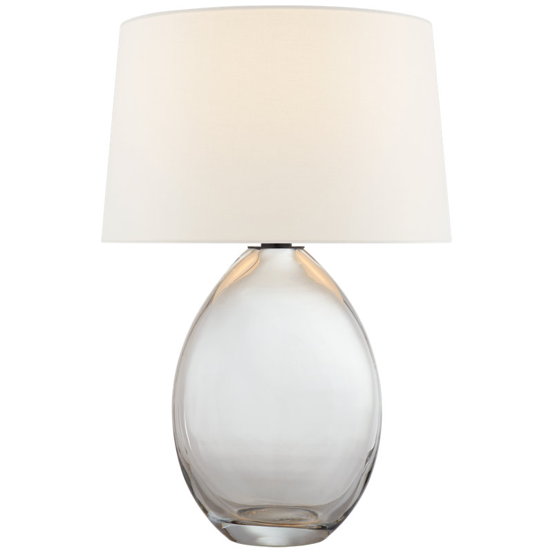 Chapman & Myers Myla Medium Wide Table Lamp, Clear