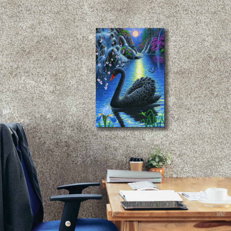«Spring Moonlight» par Bridget Voth, H 26 po x l 18 po x P 0,75 po