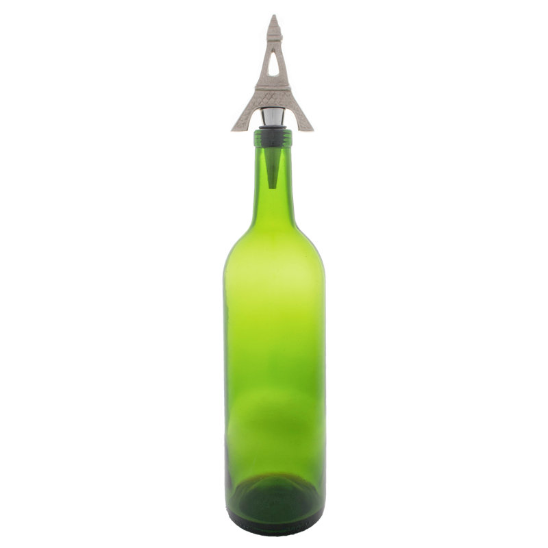 Priddy 2 Piece Eiffel Tower and Fleur De Lis Bottle Stopper Set