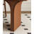 Nut-brown Rectangular Sintered Stone + Solid Wood Dining Table-1509603760
