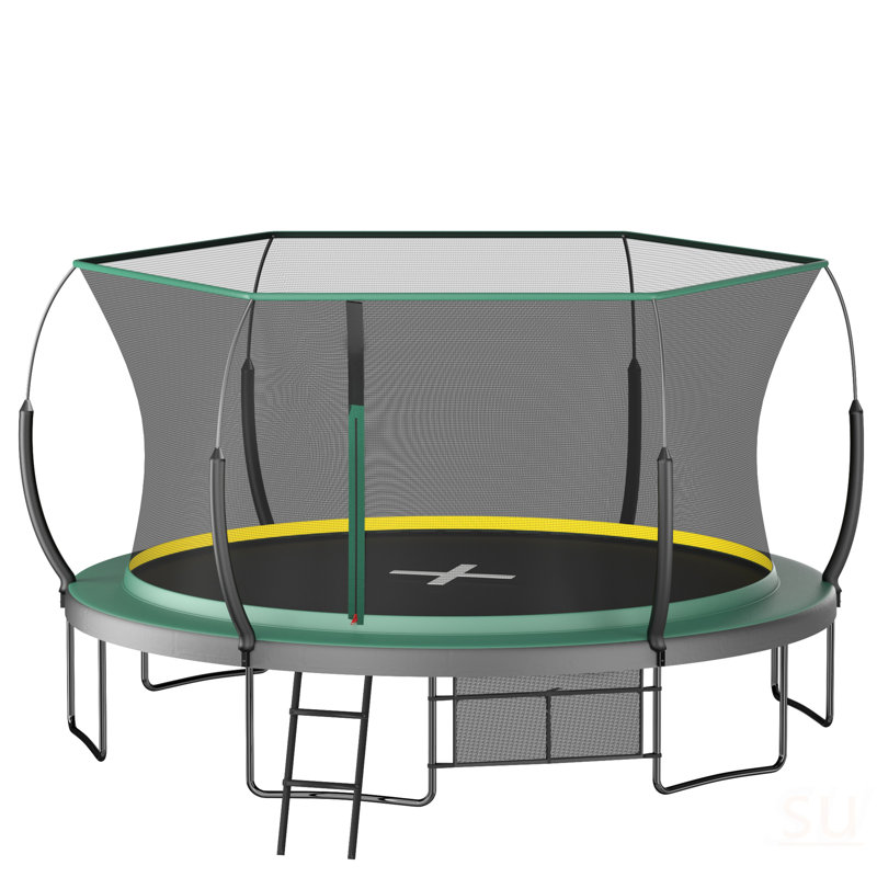 14FT Springfree No Gap Trampoline- Green