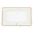 Rectangular White Ceramic Undermount Bathroom Sink 21X13 Inches, Modern Classic Design, Stain European Inspired Easy To Maintain