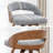 Modern 2-Piece Swivel Barstool Set In Warm Walnut-120155822