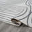 Jasmir Contemporary Glam Geometric Machine-Washable Cream/Dark Gray Rug-571278914
