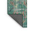 Tapis décoratif vert/rouge à motif floral Aman-1671117407