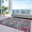 Tapis bleu sarcelle lavable à la machine intérieur / extérieur Xhevrie-74569733