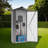 Small Metal Compact Garden Shed, Galvanized Iron with Waterproof Design & Solid Lock System