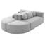 Canapé modulaire modulaire à assise profonde et design incurvé-117582192