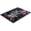 Tapis moderne noué à la main de conception unique - noir, 9 pi 1 po x 11 pi 10 po
