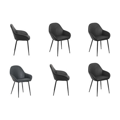 Chaise de salle à manger moderne et classique (ensemble de 6)