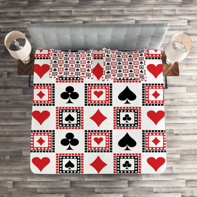 Casino Modern & Contemporary Polyester Geometric Shapes Coverlet