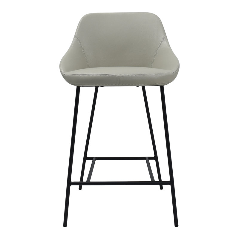 Shelby Wood Counter Stool, Black, Counter Stool (27.2" Seat Height)