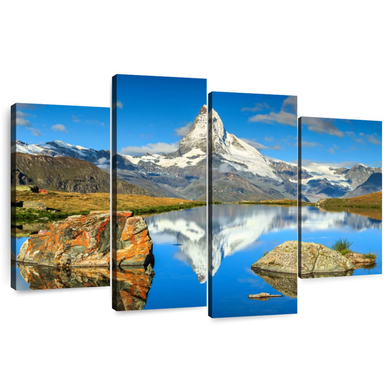 Matterhorn Mountain Scene, 48" H x 75" W
