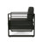 Bay Mp1 Dark Gray Aluminium Outdoor Leisure Chair, Club Style, 32 In. Depth, 27.5 Width, 25.09 Height Gray, Height, 27.12 Lb