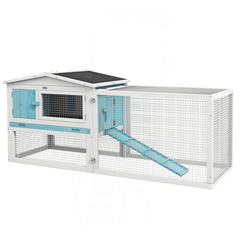 Cage à lapin à 2 étages avec cage coulissante, cage à lapins