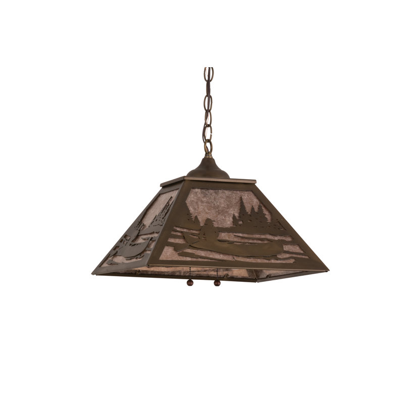 Rustic Lodge 2 - Light Pendant, Silver