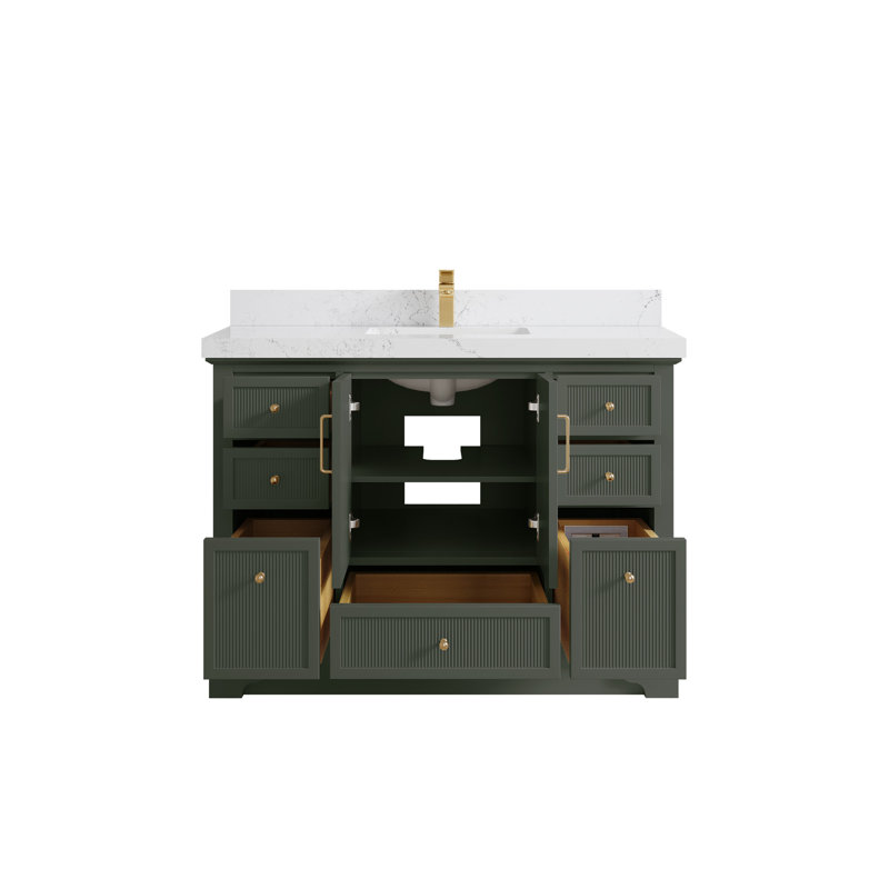 Ensemble de meuble-lavabo simple 48 po avec plateau Alys