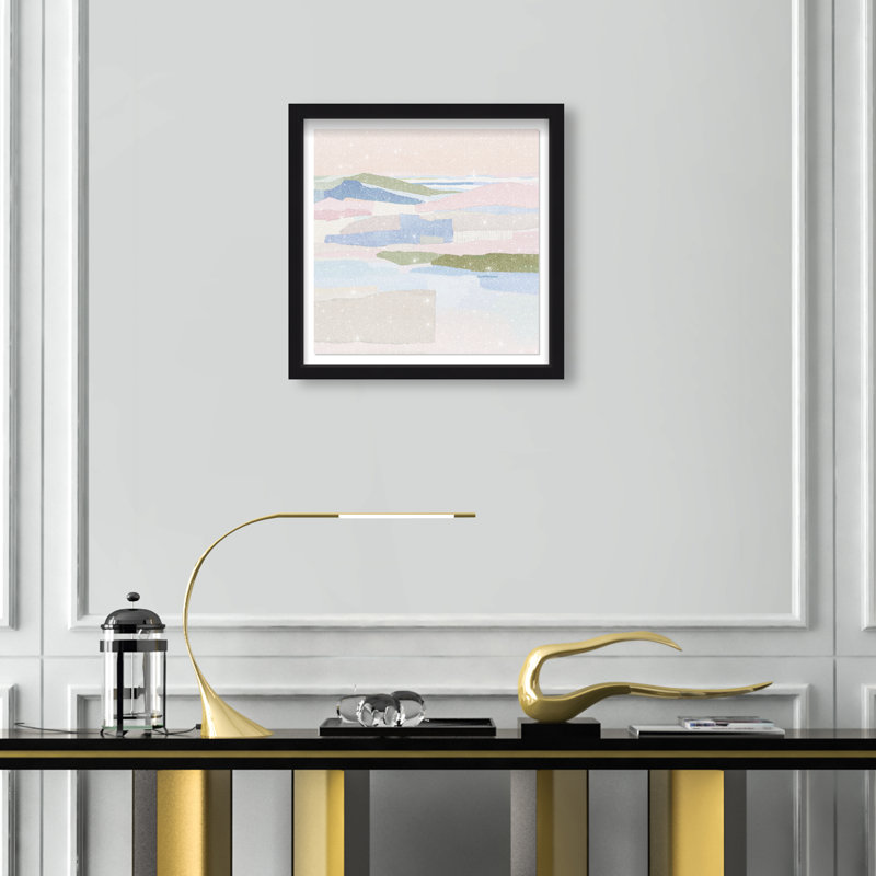 Pastel Haze Print by Oliver Gal, 17.5" H x 17.5" W, Black Shadowbox