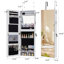 Armoire à bijoux avec miroir mural et armoire à bijoux à DEL