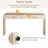 Unique Retro Silhouette Console Table With Open Style, Two Top Drawers For Entrance, Dinning Room, Living Room-923720495