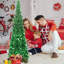 5Ft Pop Up Tinsel Christmas Tree Decoration for Holiday Xmas Home Office Decor-928313012