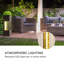 Outdoor Metal Waterfall Fountain with Lights