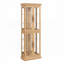 Vitrine, armoire de rangement en verre, armoire à vin en verre, cadre en bois-1993911318