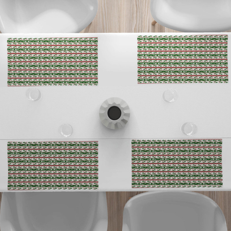 Polyester Geometric Rectangle Placemat
