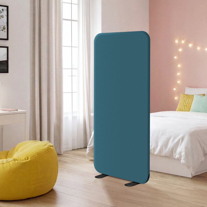 Cloison de séparation autoportante de 29 po x 65 po pour salle de classe, chambre d'enfant, maison, bureau, restaurant, saphir