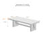 Table de conférence et de discussion en bois massif de style industriel moderne-1735077041