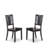 3 Piece Dinette Set for Small Spaces Contains a Rectangle Dining Table with Butterfly Leaf and 2 Dining Room Chairs, Mahogany-1345067561-1345067557-1351036192