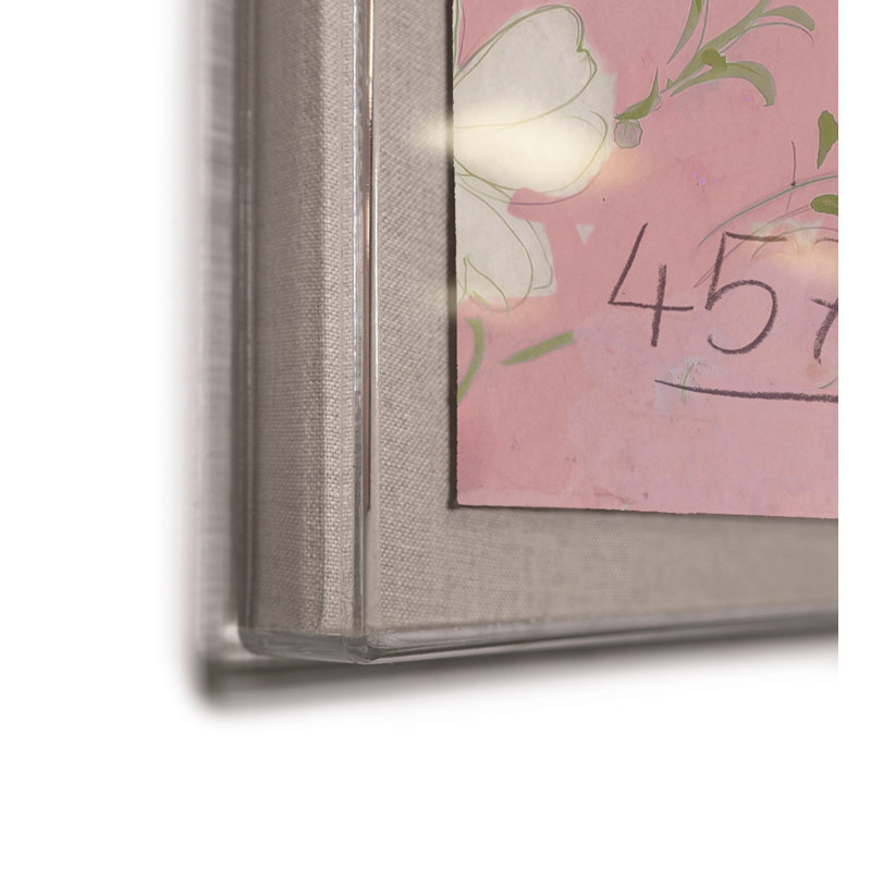 Pervenche Print by Paule Marrot Soicher Marin, Clear Framed
