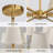 8-Light Modern Dimmable Chandelier With Fabric Shades-1139210077