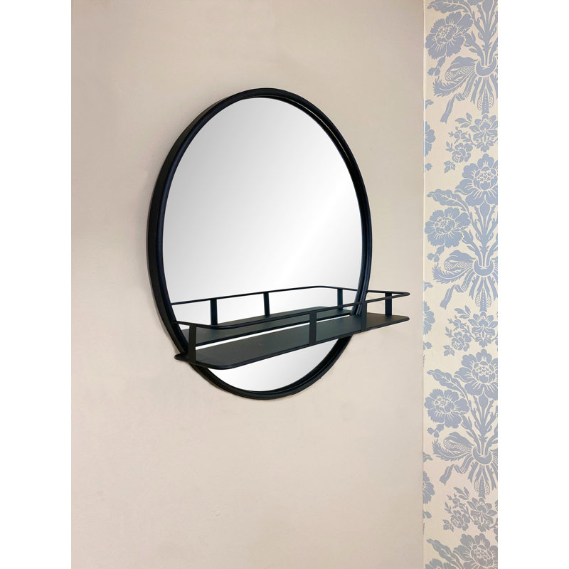 Kyasia Circle Metal Accent Shelf