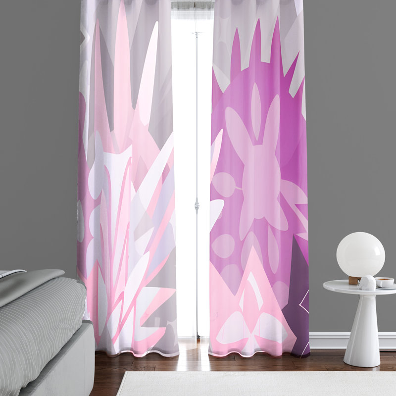 Rideau en polyester Tethys, L 20 po x L 82 po