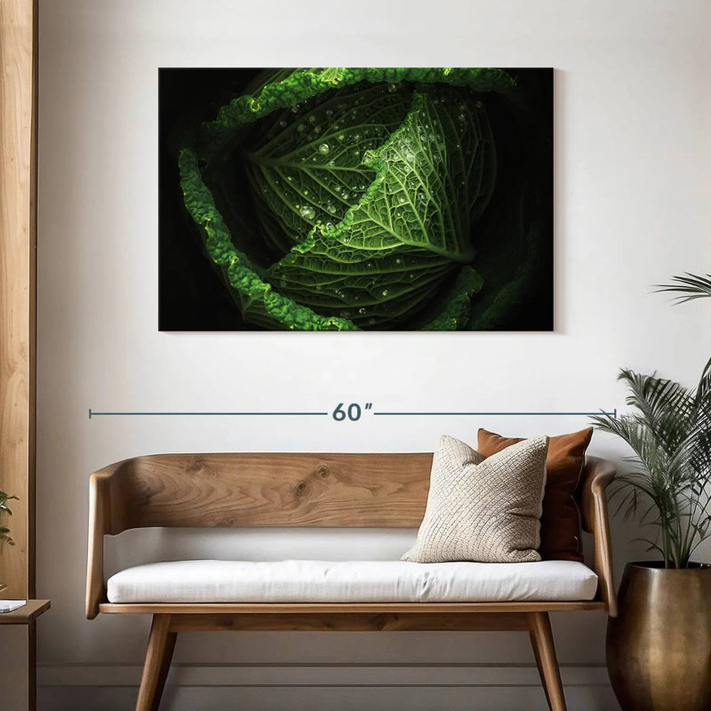 Yarlin Cabbage, 30" H x 45" W