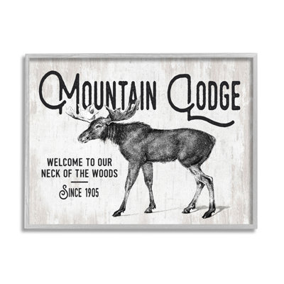 Rustic Mountain Lodge rétro