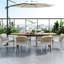 2 pièces Chaises de patio - Structure en fer et fauteuils de salle à manger d'extérieur tressés avec structure imperméable pe détails gris spacieux et confortables