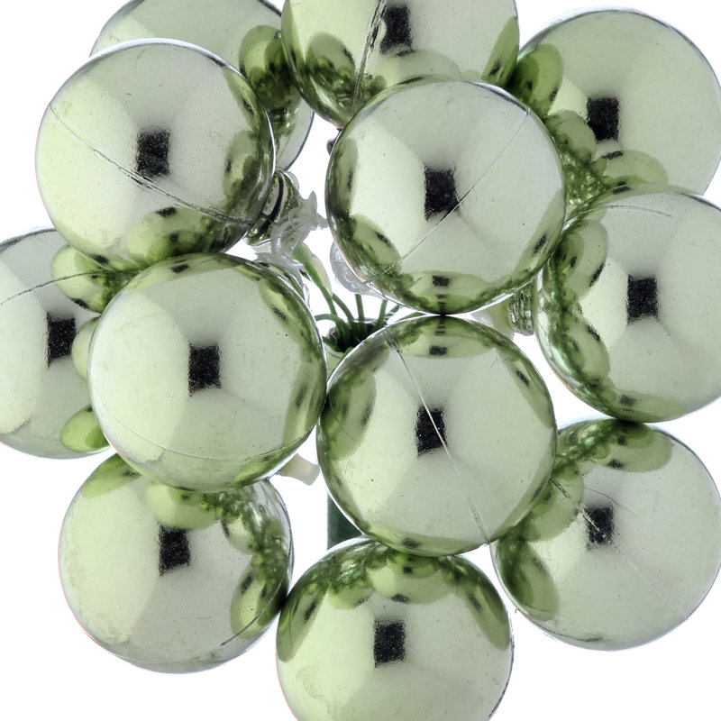 Boule de 30 tiges en plastique incassable 30 mm Shiney , Vert clair