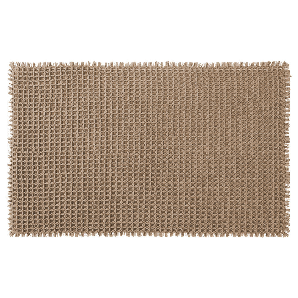 Area Rugs Washable Carpets Waffle Bath Mat,Absorbent Non Slip Bath Mats Khaki 43x60cm