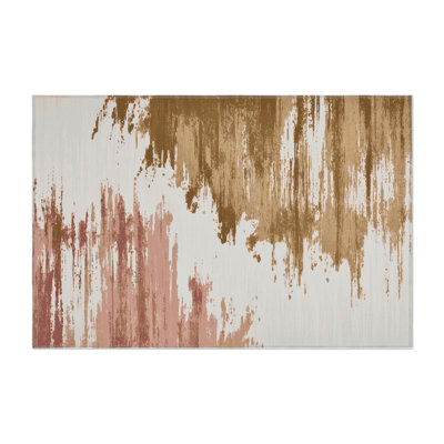 Watercolor Gray Indoor and Outdoor Area Rug